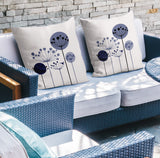 Neka Botanical Reversible Indoor/Outdoor Square Pillow