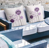 Neka Botanical Reversible Indoor/Outdoor Square Pillow