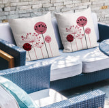 Neka Botanical Reversible Indoor/Outdoor Square Pillow