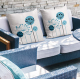 Neka Botanical Reversible Indoor/Outdoor Square Pillow