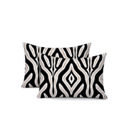 Niels Zebra Print Indoor/Outdoor Reversible Rectangular Pillow