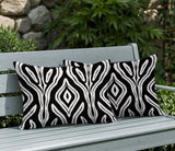 Niels Zebra Print Indoor/Outdoor Reversible Rectangular Pillow