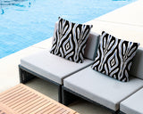 Niels Zebra Print Indoor/Outdoor Reversible Square Pillow