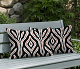 Niels Zebra Print Indoor/Outdoor Reversible Rectangular Pillow
