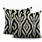 Niels Zebra Print Indoor/Outdoor Reversible Square Pillow