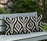 Niels Zebra Print Indoor/Outdoor Reversible Rectangular Pillow
