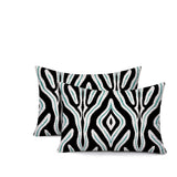 Niels Zebra Print Indoor/Outdoor Reversible Rectangular Pillow