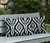 Niels Zebra Print Indoor/Outdoor Reversible Rectangular Pillow