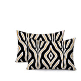Niels Zebra Print Indoor/Outdoor Reversible Rectangular Pillow