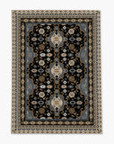 Nimo low pile chair mat in Black
