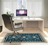 Nimo low pile chair mat in Emerald