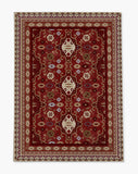 Nimo low pile chair mat in Red