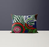 Nobi Microsuede Lumbar Throw Pillow in Green; Red; Pink; Brown - Size 20x14