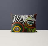 Nobi Microsuede Lumbar Throw Pillow in White; Black; Brown; Yellow; Green - Size 20x14