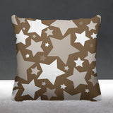 Noel Stars Geometric Reversible Indoor/Outdoor Square Pillow