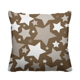 Noel Stars Geometric Reversible Indoor/Outdoor Square Pillow