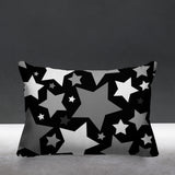 Noel Stars Geometric Reversible Indoor/Outdoor Rectangular Pillow