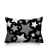 Noel Stars Geometric Reversible Indoor/Outdoor Rectangular Pillow