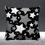 Noel Stars Geometric Reversible Indoor/Outdoor Square Pillow