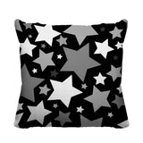 Noel Stars Geometric Reversible Indoor/Outdoor Square Pillow