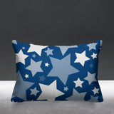 Noel Stars Geometric Reversible Indoor/Outdoor Rectangular Pillow