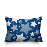 Noel Stars Geometric Reversible Indoor/Outdoor Rectangular Pillow