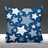 Noel Stars Geometric Reversible Indoor/Outdoor Square Pillow
