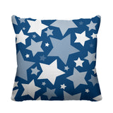 Noel Stars Geometric Reversible Indoor/Outdoor Square Pillow