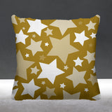 Noel Stars Geometric Reversible Indoor/Outdoor Square Pillow