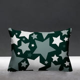 Noel Stars Geometric Reversible Indoor/Outdoor Rectangular Pillow