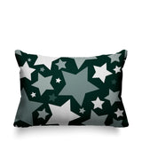Noel Stars Geometric Reversible Indoor/Outdoor Rectangular Pillow