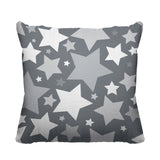 Noel Stars Geometric Reversible Indoor/Outdoor Square Pillow