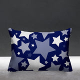 Noel Stars Geometric Reversible Indoor/Outdoor Rectangular Pillow