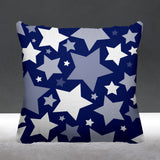 Noel Stars Geometric Reversible Indoor/Outdoor Square Pillow