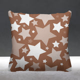 Noel Stars Geometric Reversible Indoor/Outdoor Square Pillow