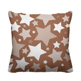 Noel Stars Geometric Reversible Indoor/Outdoor Square Pillow