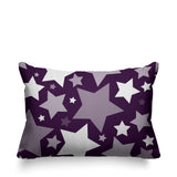 Noel Stars Geometric Reversible Indoor/Outdoor Rectangular Pillow