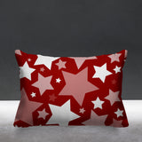 Noel Stars Geometric Reversible Indoor/Outdoor Rectangular Pillow