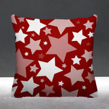 Noel Stars Geometric Reversible Indoor/Outdoor Square Pillow