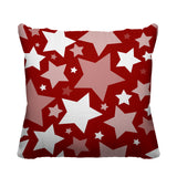 Noel Stars Geometric Reversible Indoor/Outdoor Square Pillow