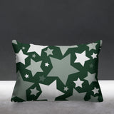 Noel Stars Geometric Reversible Indoor/Outdoor Rectangular Pillow