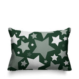 Noel Stars Geometric Reversible Indoor/Outdoor Rectangular Pillow