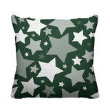 Noel Stars Geometric Reversible Indoor/Outdoor Square Pillow