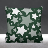 Noel Stars Geometric Reversible Indoor/Outdoor Square Pillow