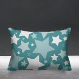 Noel Stars Geometric Reversible Indoor/Outdoor Rectangular Pillow