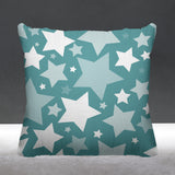 Noel Stars Geometric Reversible Indoor/Outdoor Square Pillow