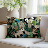 Nogi Leopard Reversible Indoor/Outdoor Square Pillow