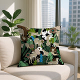 Nogi Leopard Reversible Indoor/Outdoor Square Pillow