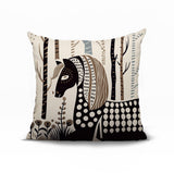 Noko Horse Reversible Indoor/Outdoor Square Pillow