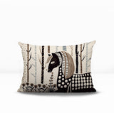 Noko Horse Reversible Indoor/Outdoor Lumbar Pillow